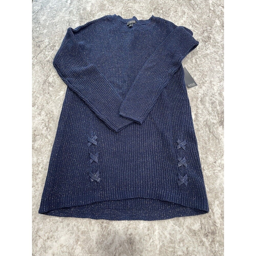 Ana Sparkly Blue Sweater XS NWT NEW